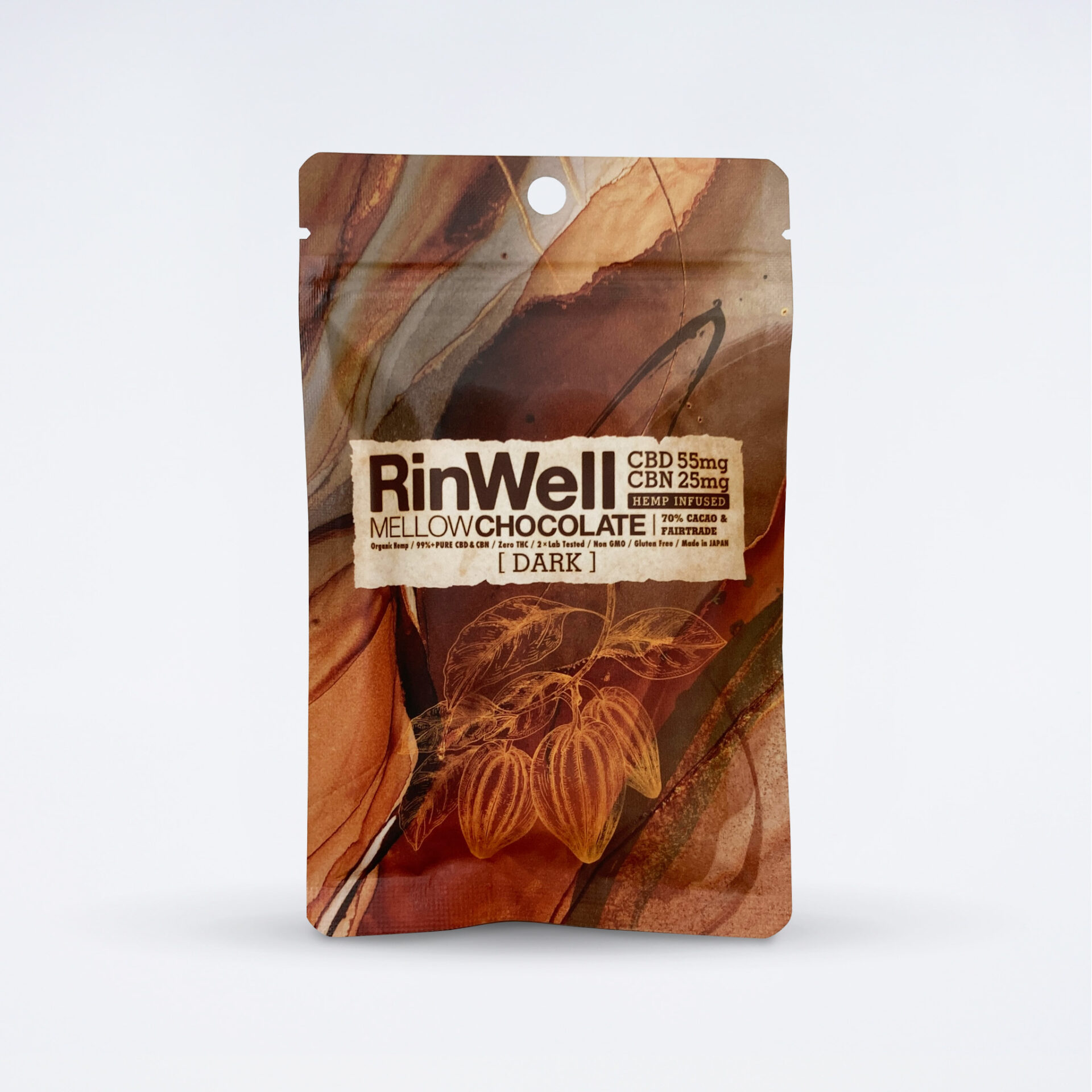 CBD+CBN Mellow チョコレートバー　ストロベリー / ダークチョコレート